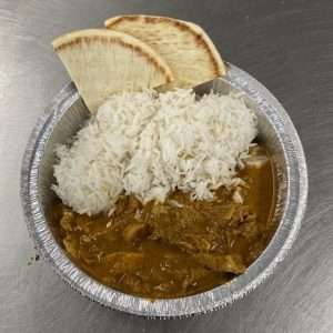 Butter Chicken, Rice & Naan Bread